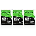 KEXIN 3 Pack 32GB Micro SD Card Memory Card MicroSDHC UHS-I Memory Cards Class 10 High Speed Card, C10, U1, 32 GB 3 Pack