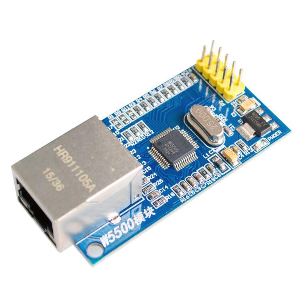 Taidacent Ethernet Network Module W5500 Full Hardware TCP IP Protocol Stack Without Code 51/STM32 Ethernet Microcontroller Transmission Rate