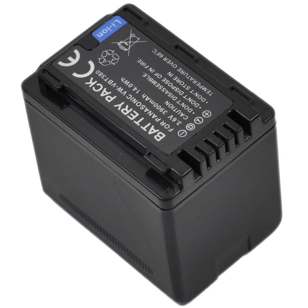 BTBAI 2x Camcorder Battery+Charger USB Dual for vw-vbt190 hc-v770 vbt380 v380 wx970 v180 sdr-t70 v160 v110 v750 vx870 w570 v270 v250 hcv180 v110p v800