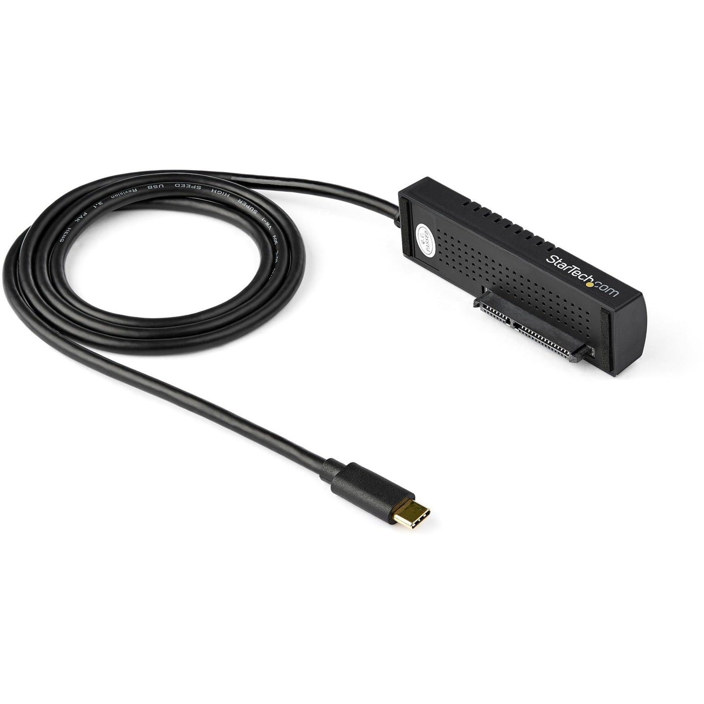 StarTech SATA to USB-C Cable, USB 10Gbps to 2.5in and 3.5in SATA I II III Hard Drive Adapter, External Converter for SSD or HDD Data Transfer