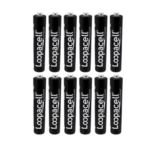 LOOPACELL AAAA Quadruple A E96 Batteries 12 Pack