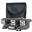 Belkin F3U149tt 3-in-1 USB Adapter Kit w/Storage Pouch - Converts USB B (M) Cable to Mini-B (M) or USB A (F) Connection!