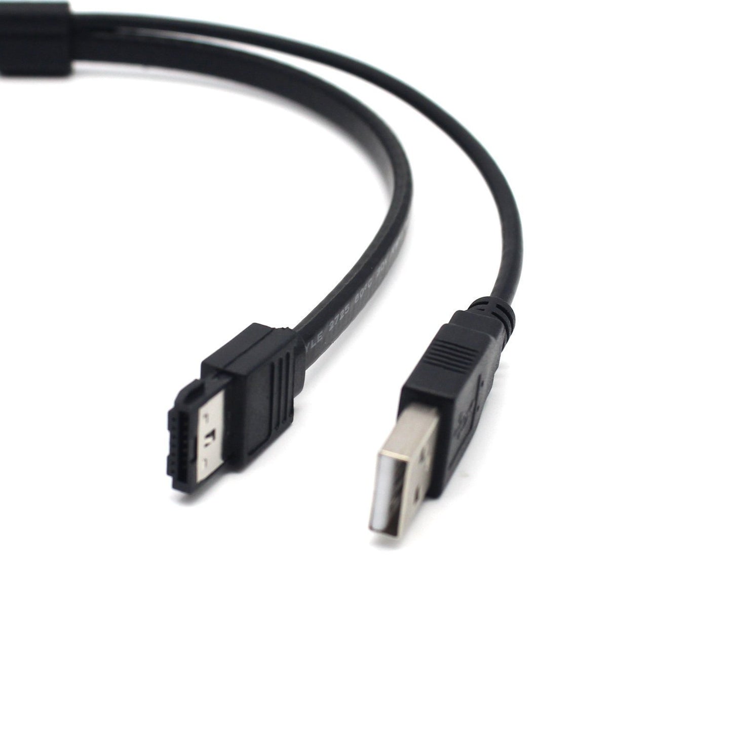 SinLoon 2.5'' Hard Disk Drive SATA 22Pin to eSATA Data 5V USB Powered Cable Adapter for Optimized for SSD, Support UASP SATA IIIEC-SSHD(Black)