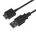 HQRP USB Cable/Cord Compatible with Sony NWZ-E435, NWZ-E436F, NWZ-E438F, NWZ-E443, NWZ-E443K Walkman MP3 / MP4
