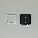 Dolphin.dyl(TM) Replacement Individual Key Cap for US New MacBook Pro A1989 A1990 Key Keyboard(Key Cap with Hinge) (Comma)