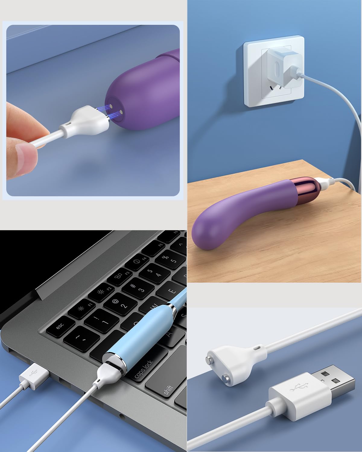 Mailink Magnetic Charger Replacement USB DC Cable Charging Cord ((7mm/0.27in))