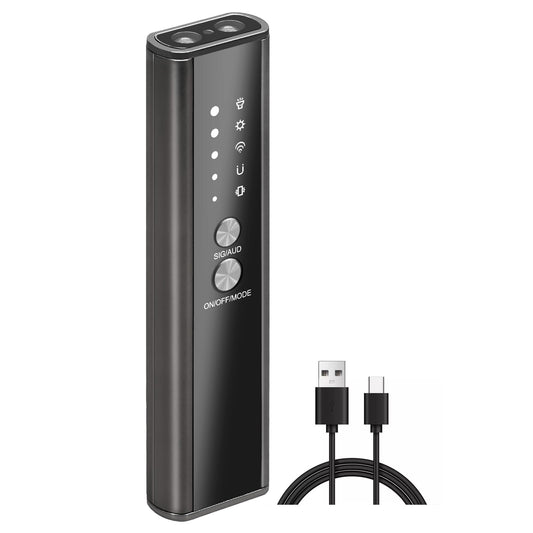 Nisreen 2025 Version Camera Finder Detector-KT-02 Hidden Device Detector with Vibration Sound Alarm & Flashlight, Detecting Spy Camera/GPS