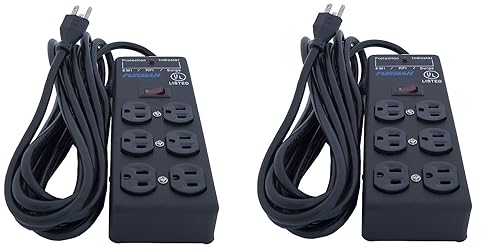 Furman SS6B 6 Plug Surge Protector (2 -Pack)
