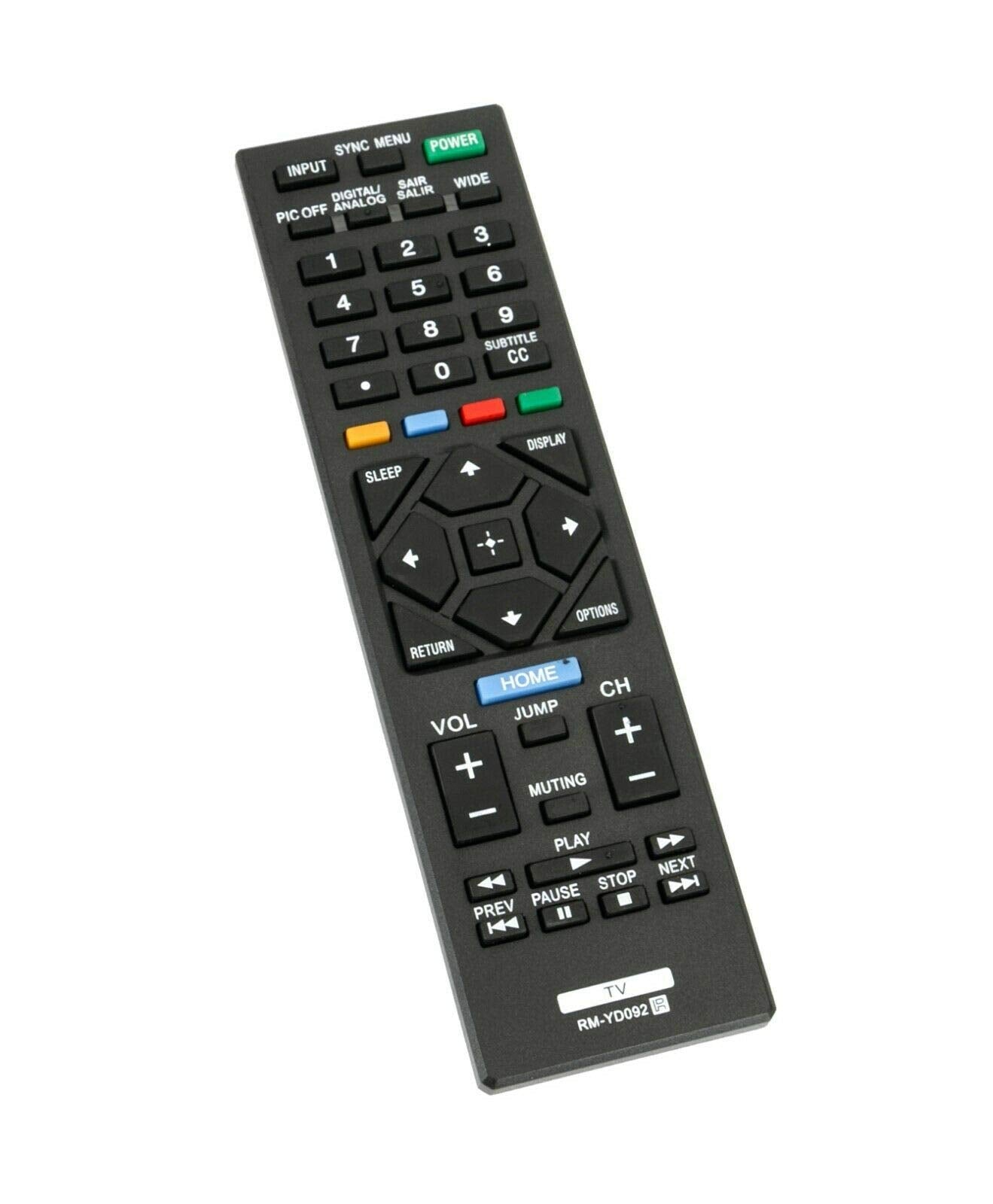 RM-YD092 Remote Control Replace for Sony TV KDL-32R421A KDL-50R450A KDL-40R380B