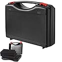 AOOCY Small Hard Carrying Case with Pluck Foam Interior for iPhone, GoPro, Camera, and More- Outer Size 9.3 x 7.5 x 2 Inches, Black