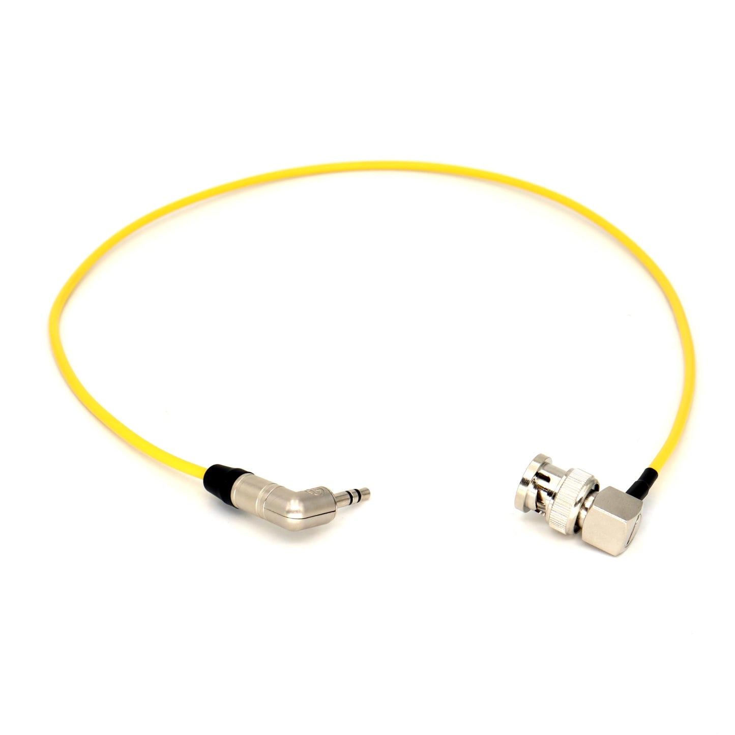SZYingXian Timecode Cable Elbow 3.5mm to Straight/Right Angle BNC/SDI Cord for Canon C300/500, ARRI Amira, Zoom F8/F4, Blackmagic Pyxis, Sony Venice