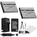 LI-50B Battery 2-Pack Bundle with Rapid Travel Charger and UltraPro Accessory Kit for Select Olympus Cameras Including SZ-14, SZ-15, SZ-16, Tough