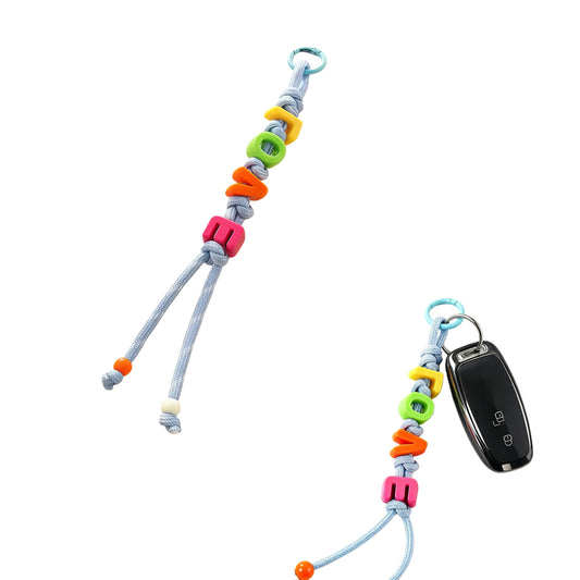 Btolin Colorful DIY Phone Charm Lanyard - DIY Your Mood Slogan, Phone Strap for Cases, USB Drives,Keys, Bag | Durable, Trendy Accessory, Multi-Colored