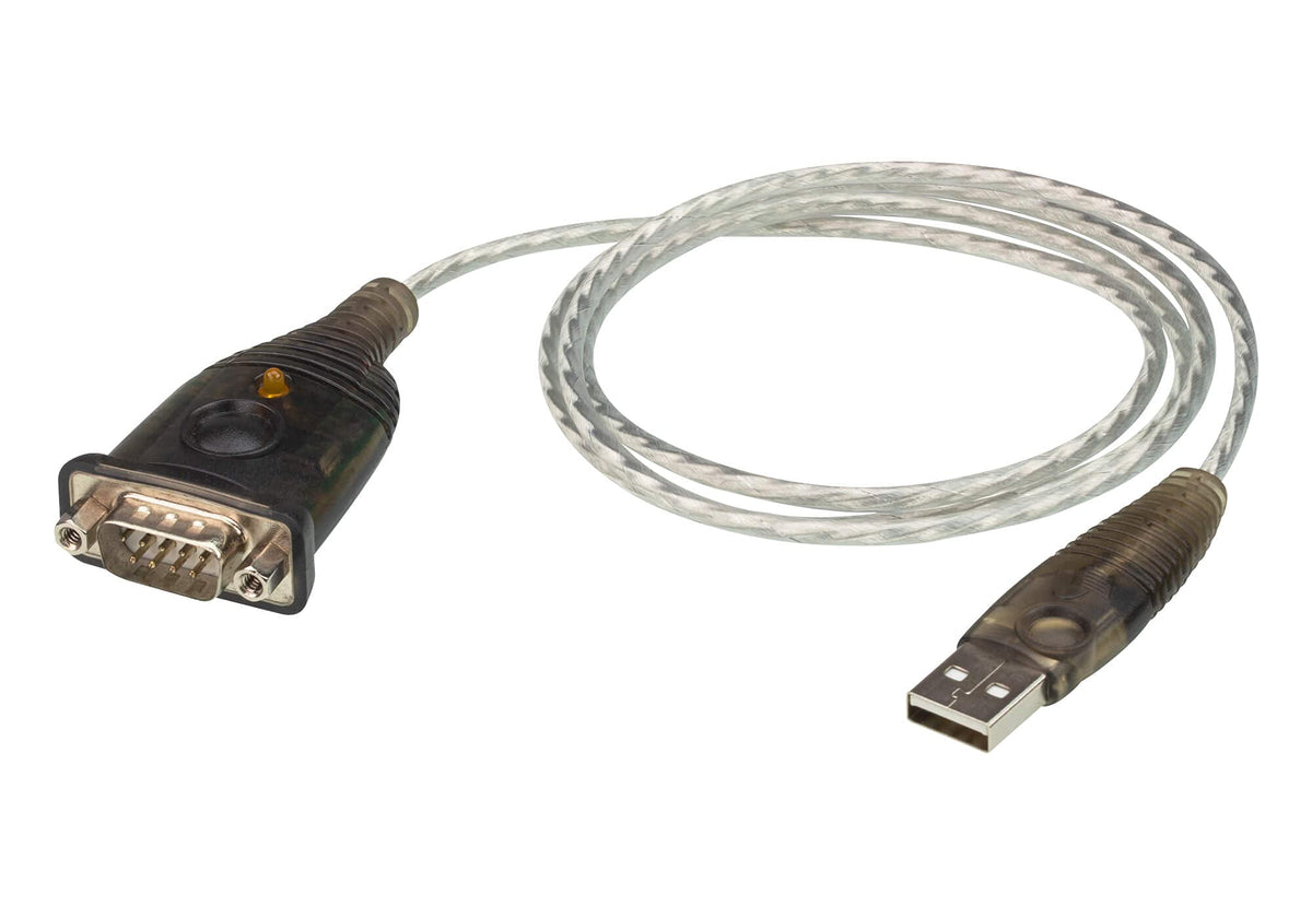 ATEN UC232A1 (1m) USB to RS-232 Adaptor Cable UK | #1 KVM Market Leader,Black