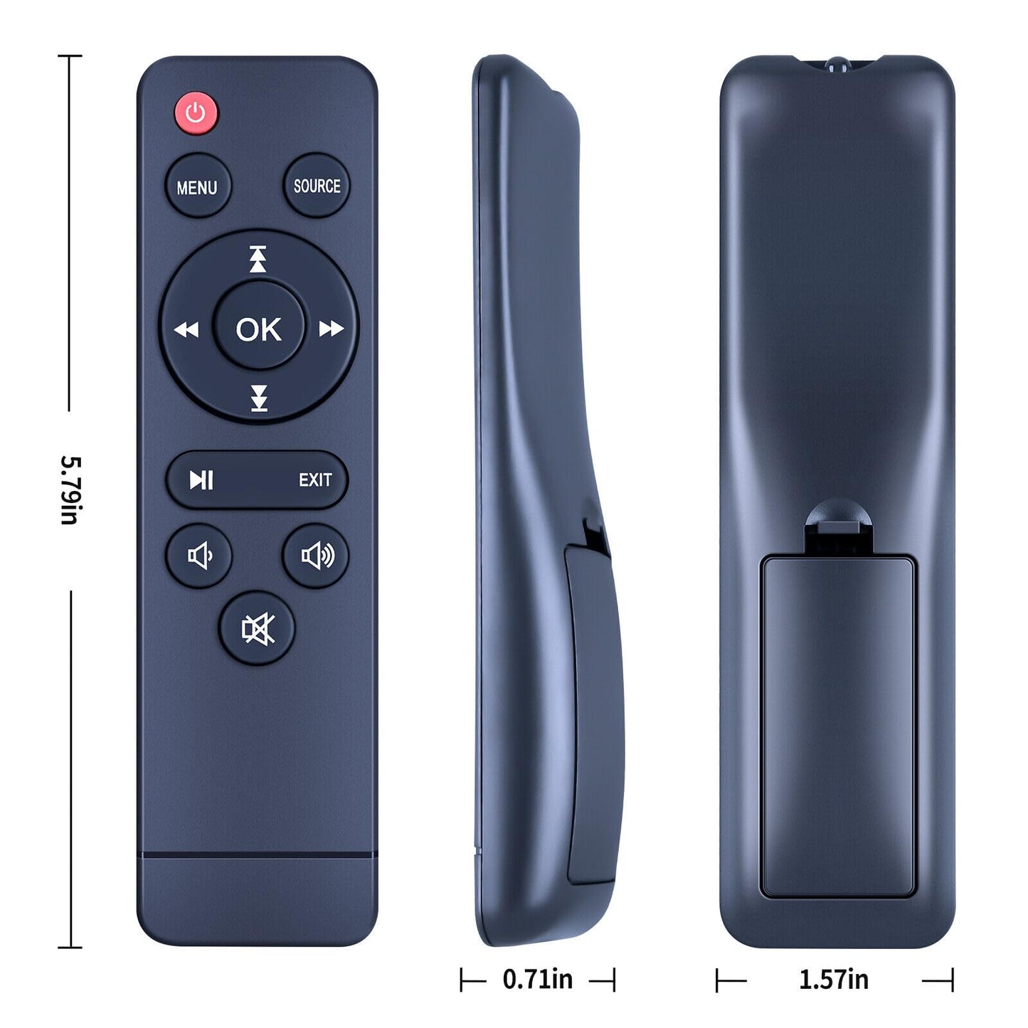 NTQinParts Replacement Remote Control Controller for AuKing M8-F Mini Home Theater Video Projector