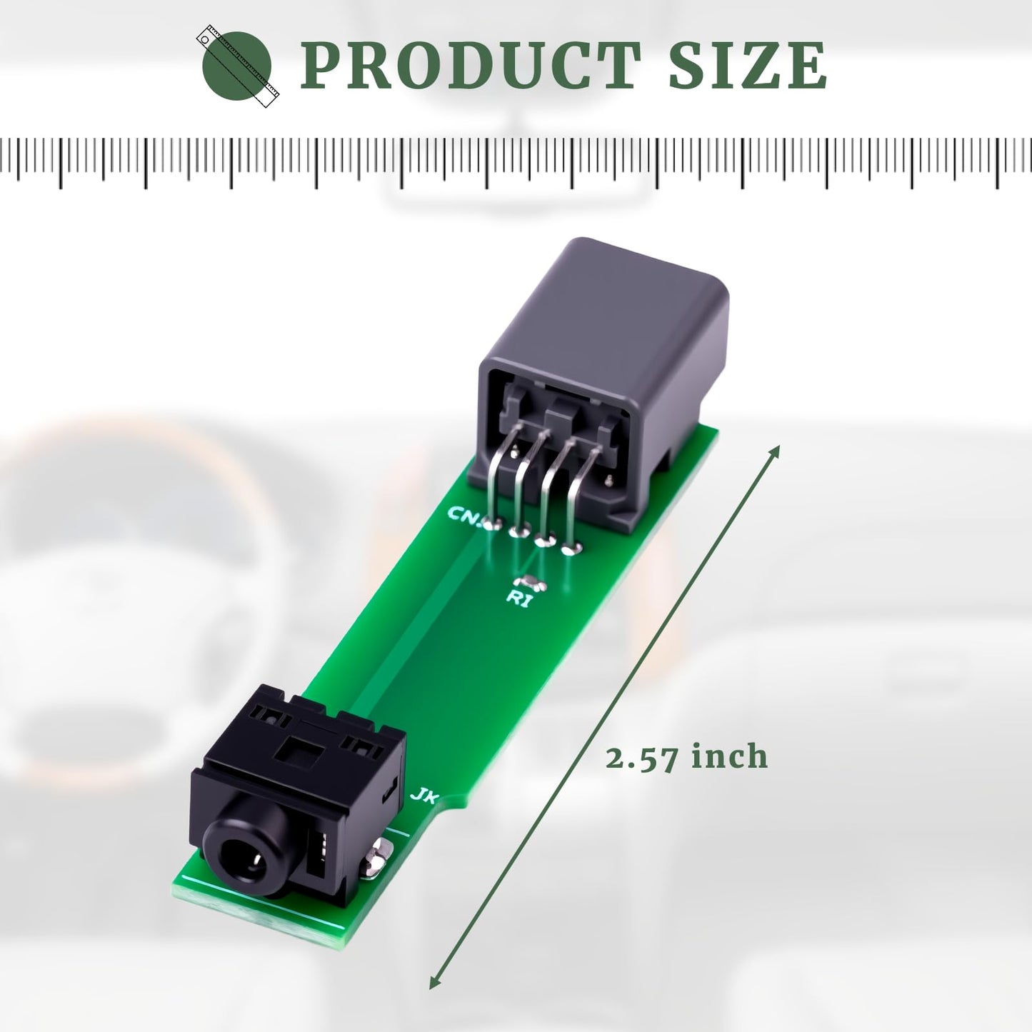 gtpartes Aux Adapter Circuit Board Fit for Toyota Sienna Minivan 2004-2010 Stereo Auxiliary Part Number M3J489018, 86190-AE010 Car Audio Video Input