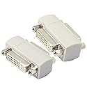 PNGKNYOCN DVI Female to Female Coupler, DVI24+5/DVI-I Serial Cable Signal Extender, YOUCHENG for Extend and Connect Two DVI Cables?2-Pack?