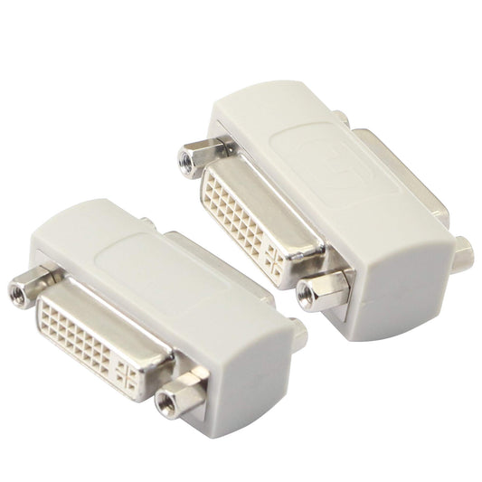 PNGKNYOCN DVI Female to Female Coupler, DVI24+5/DVI-I Serial Cable Signal Extender, YOUCHENG for Extend and Connect Two DVI Cables?2-Pack?