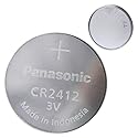 Panasonic CR2412 Lithium Battery 3V (2 Batteries Per Pack)