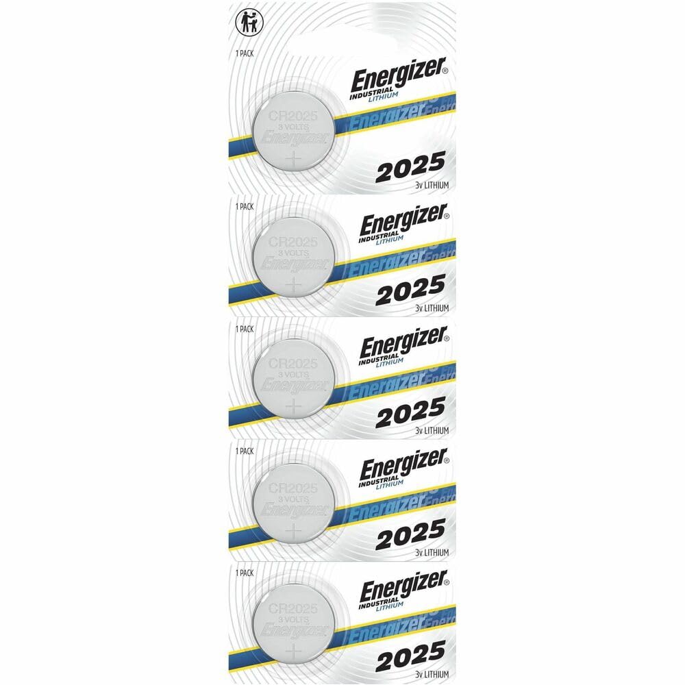 Energizer Industrial Lithium Batteries, 2025, Pack of 5 Batteries, ECRN2025