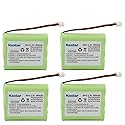 Kastar 4-Pack AAX3 3.6V 1600mAh EH Ni-MH Rechargeable Battery for Motorola, Radio Shack, Sanyo Series Cordless Phone (Check Your Cordless Phone Model