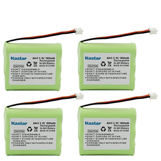 Kastar 4-Pack AAX3 3.6V 1600mAh EH Ni-MH Rechargeable Battery for Motorola, Radio Shack, Sanyo Series Cordless Phone (Check Your Cordless Phone Model