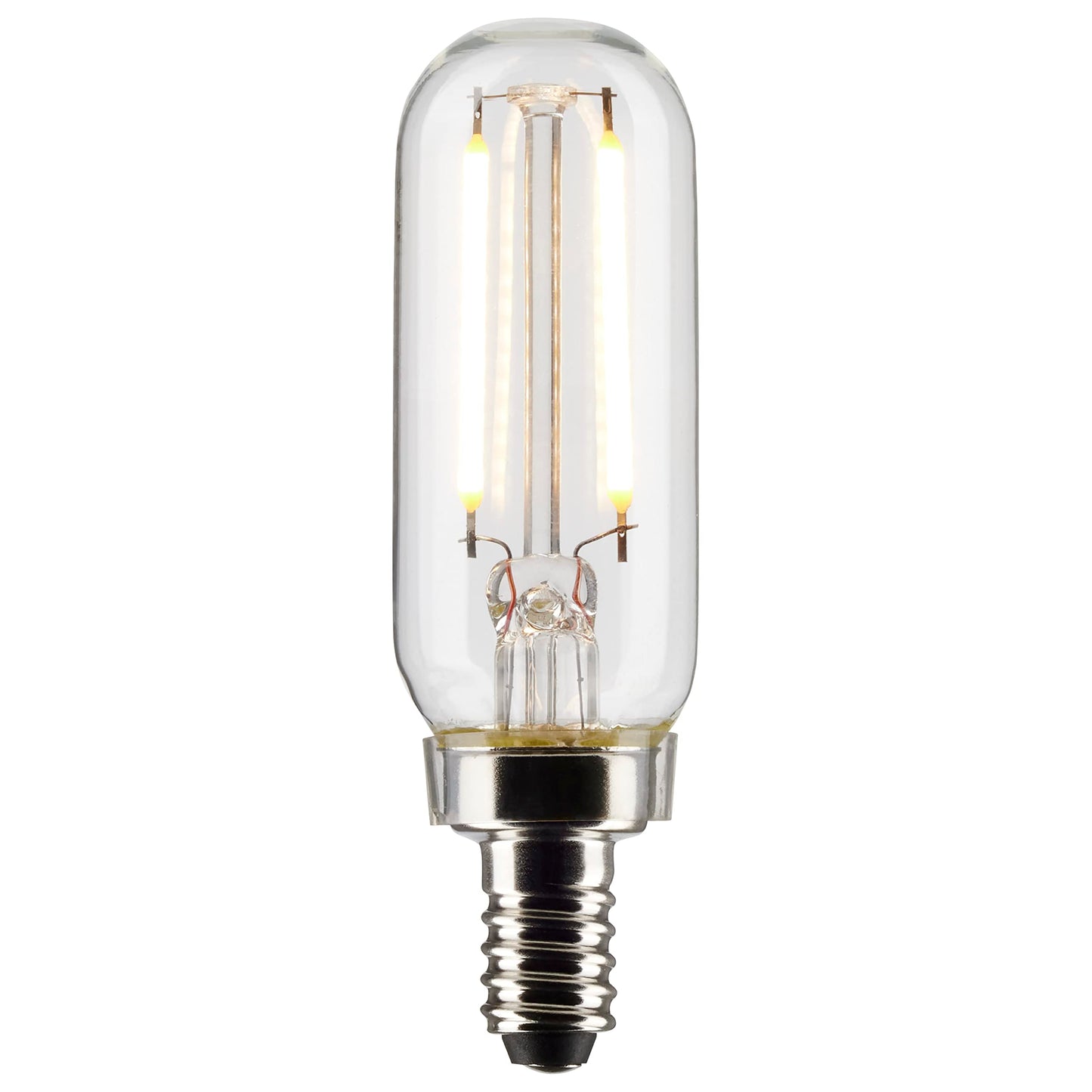 Satco S21340/06 2.8-Watt LED E12 Light Bulbs, 2700K, 15000 Hour Rating, Dimmable, 6 Pack