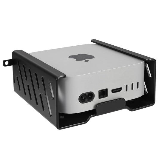 JinLunar Metal Mac mini PC Mount Compatible with 2024 Mac mini M4/M4 Pro Stand VESA Mount with Anti-Theft,Under Desk Mount and Wall Mount with Lock