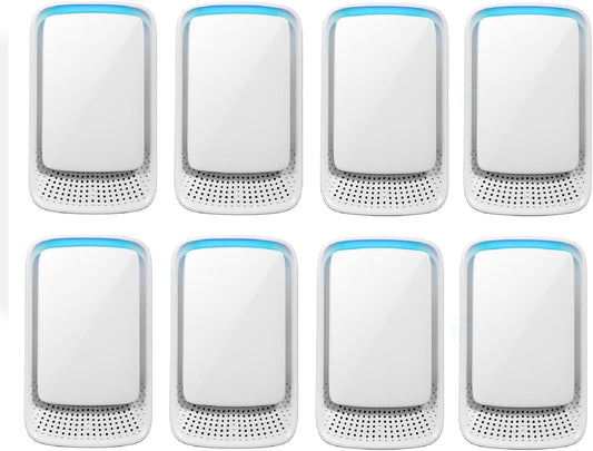 8Pack Plug-In Air Ionizers for Home,2026 Summer Multi-Room Ionic Air Purifiers,Filterless Mini Air Fresheners for Pet Odors,Smoke Smell,Plug In Air