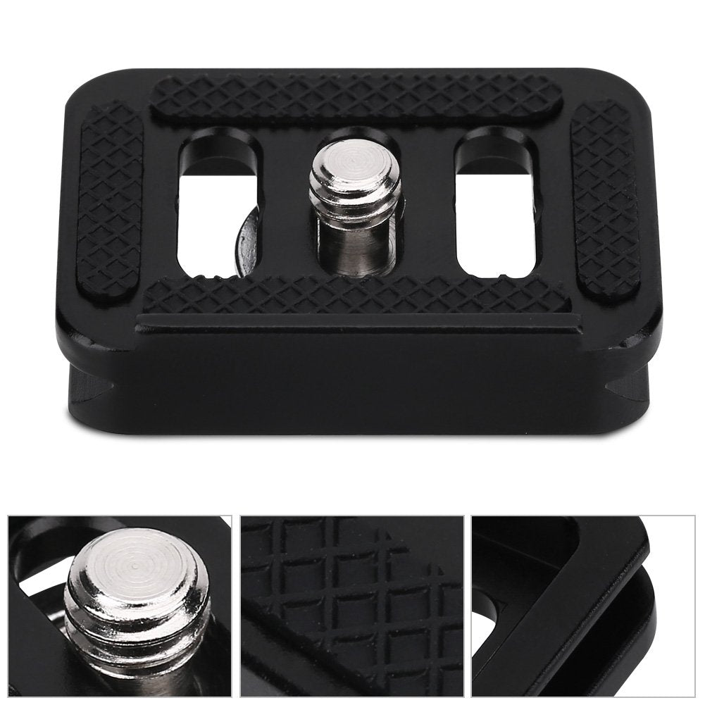 Mini Aluminium Alloy Quick Release Plate Camera Mount Tackle Photography Accessory with 1/4'' Screw, Suitable for SIRUI TYC10 T005 / T025 Ball Head