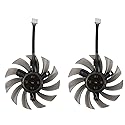 inRobert 75mm GA81S2U DC 12V 0.38A 4Pin Cooler Fan Video Card Fan Replacement for Zotac GTX 970 Dual Fan Graphic Card (DIY Fan)