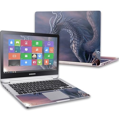 MightySkins Skin Compatible with Samsung Notebook 7 Spin 13.3" (2016) wrap Cover Sticker Skins Dragon Fantasy
