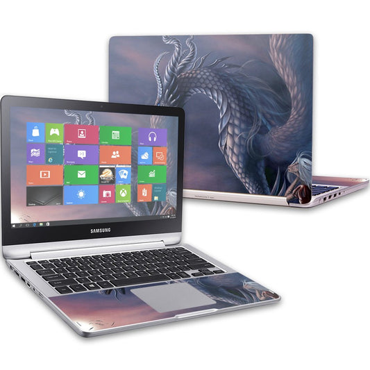 MightySkins Skin Compatible with Samsung Notebook 7 Spin 13.3" (2016) wrap Cover Sticker Skins Dragon Fantasy
