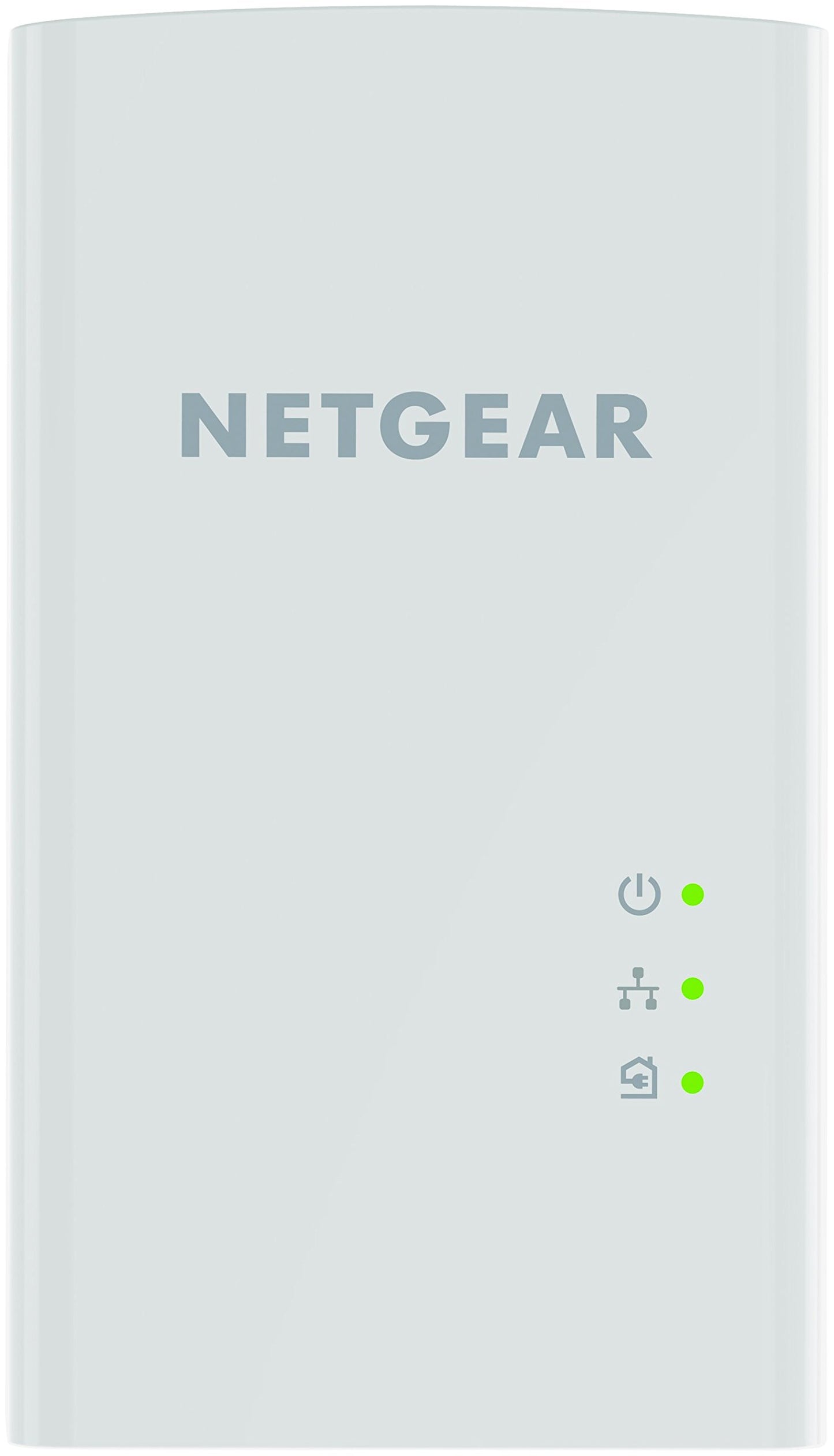 NETGEAR Powerline Adapter Kit, 1200 Mbps Wall-Plug, 1.2 Gigabit Ethernet Ports (PL1200-100PAS)