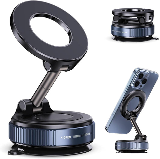 Magnetic Phone Holder for Car? Ultra Vacuum Suction Cup Phone Mount ?360° Adjustable Car Phone Holdefor Your Car Accessories for iPhone 17 15 14 13 12