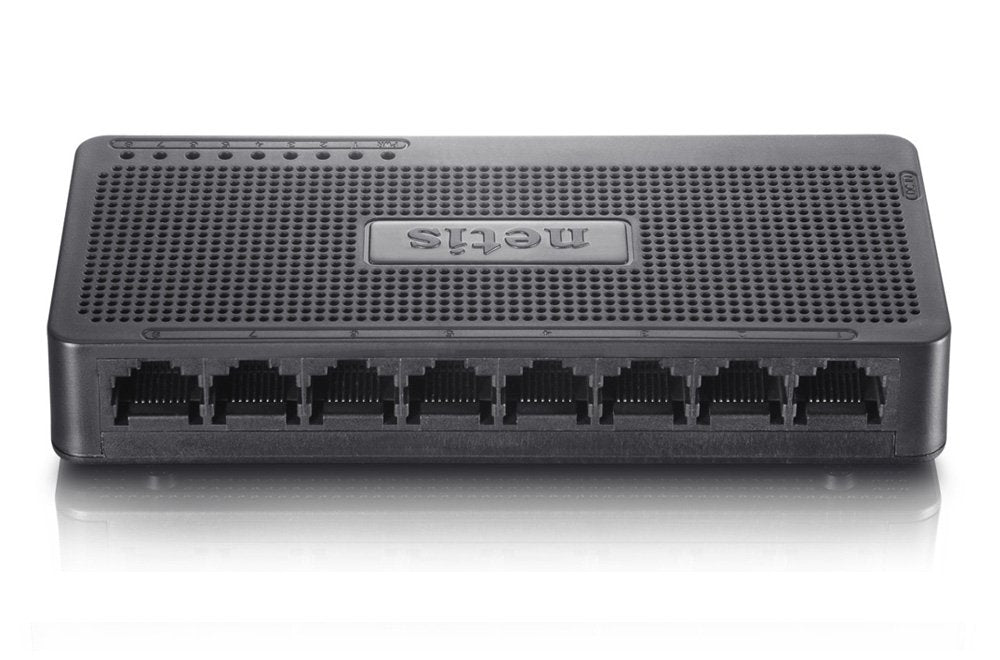 Netis 8 Port 10/100Mbps Fast Ethernet Switch | Desktop Ethernet Splitter, Hub, Plug and Play, Traffic Optimization Auto-Negotiation RJ45 Ports