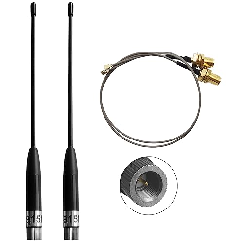 915MHz LoRa Antenna SMA Male + 15cm U.FL MHF1 Extension Cable 2 Pcs