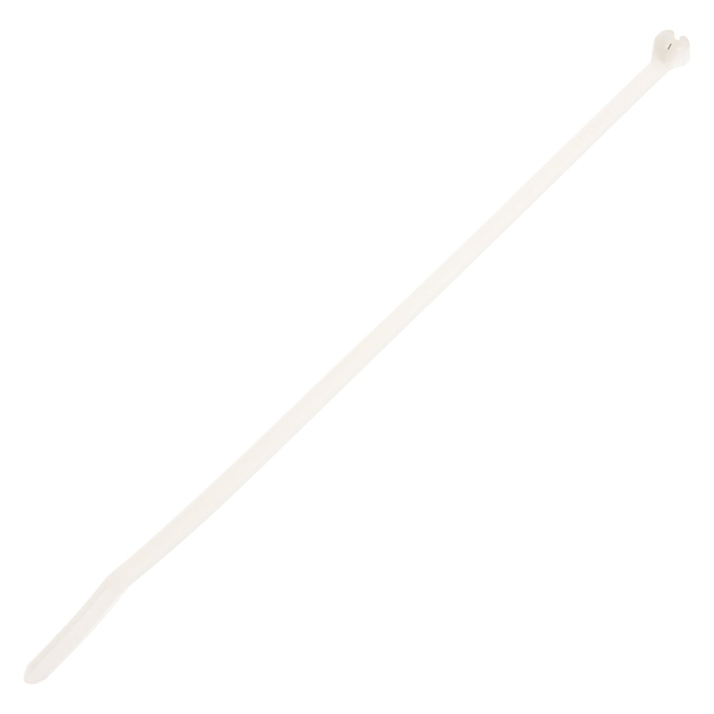 Panduit BT2M-C Dome-Top Barb Ty Cable Tie, Nylon 6.6, Miniature Cross Section, Plenum-Rated, Curved Tip, 18lbs Min Tensile Strength, 2" Max Bundle