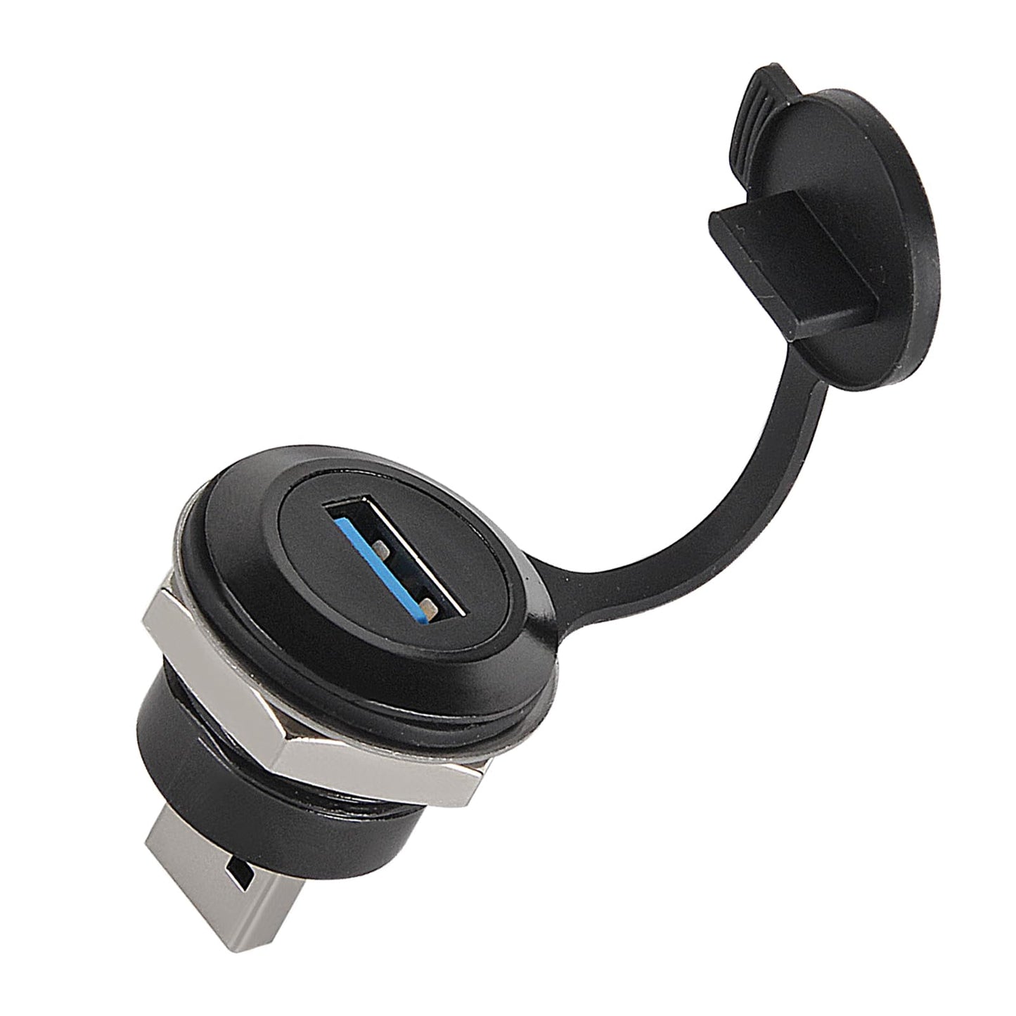 DORHEA 1Pcs USB 3.0 Male to Female Extension Cable Adapter Panel Mount Connector for High-Speed Data Transfer Charging 5Gbps, USB-A 3.0 Extender