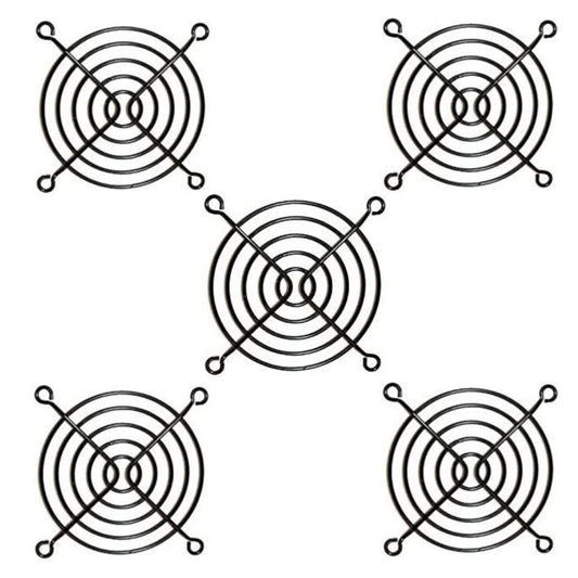 GDQLCNXB 5Pcs Fan Grill 80mm Metal Axial Cooling Fan Finger Guard Protective Grill for PC Ventilator