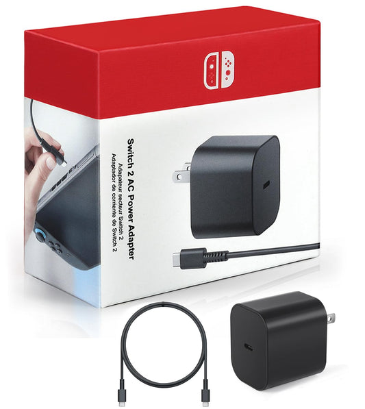 Switch 2 Charger 60W - 20V 3A OEM Style Replacement Fast Charging Power Adapter Accessories with 5FT USB C Cable for Switch OLED, Lite, Steam Deck