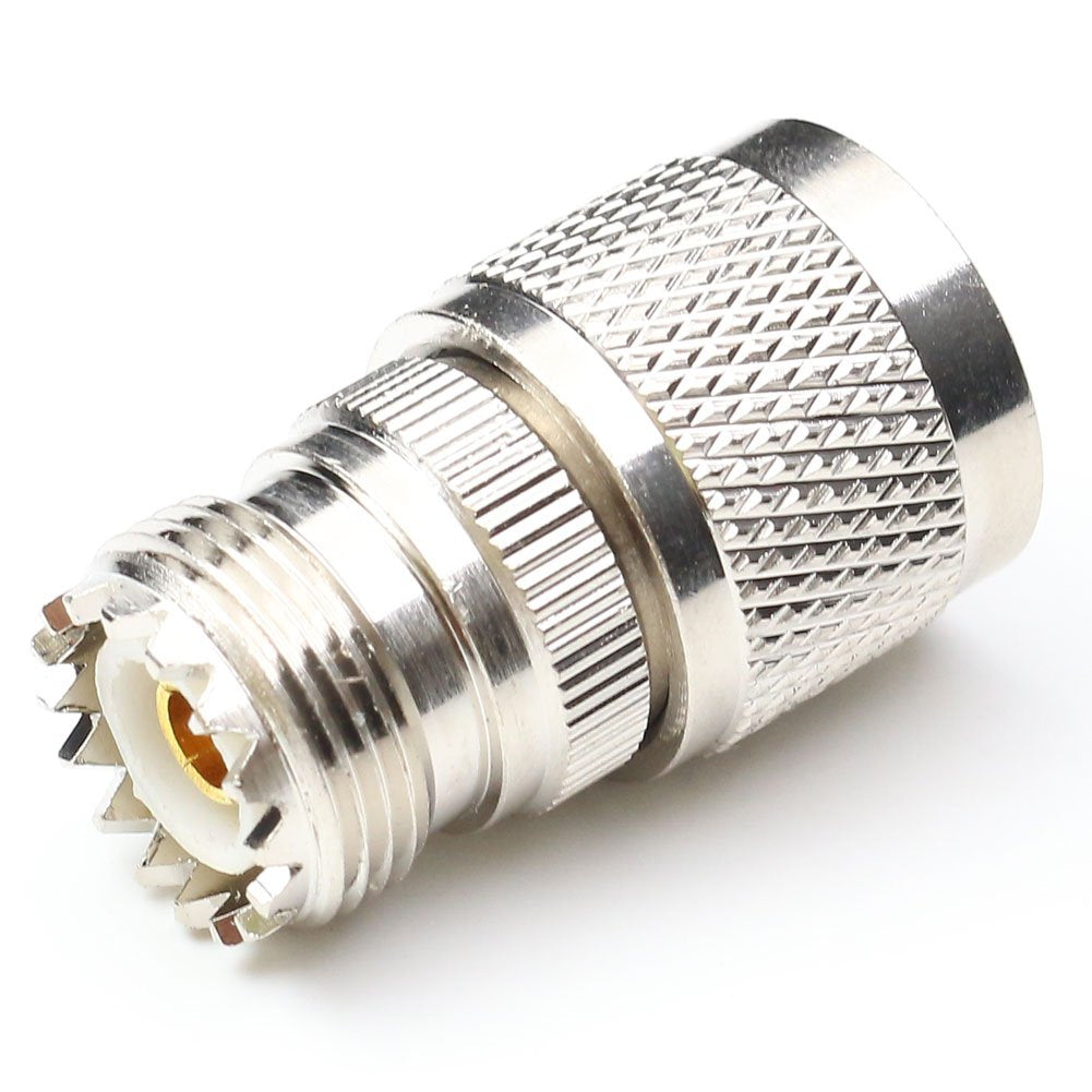 ANHAN N Male to UHF Female Connectors, Pl259 to N Type Coax Adapter, SO239 Female Adapter, 2 Packs
