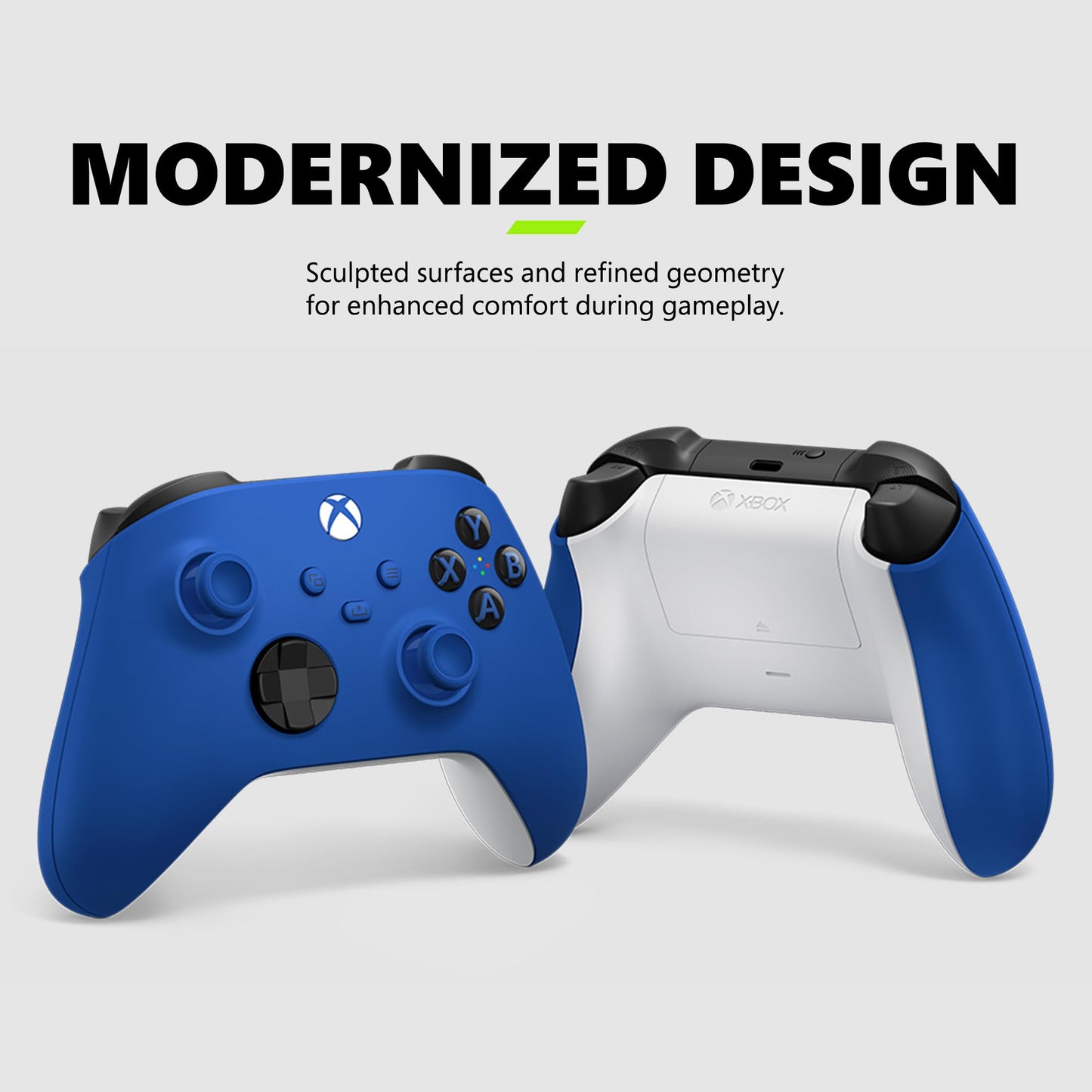 Xbox Wireless Gaming Controller (2025) - Shock Blue - Play on Xbox, Windows, Android, iOS, FireTV Sticks, Smart TVs, VR Headsets