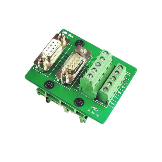 Twinkle Bay DB9 Breakout Connector RS232 Serial 9 Pin Connector Db9 Terminal (Male and Female Adapter)