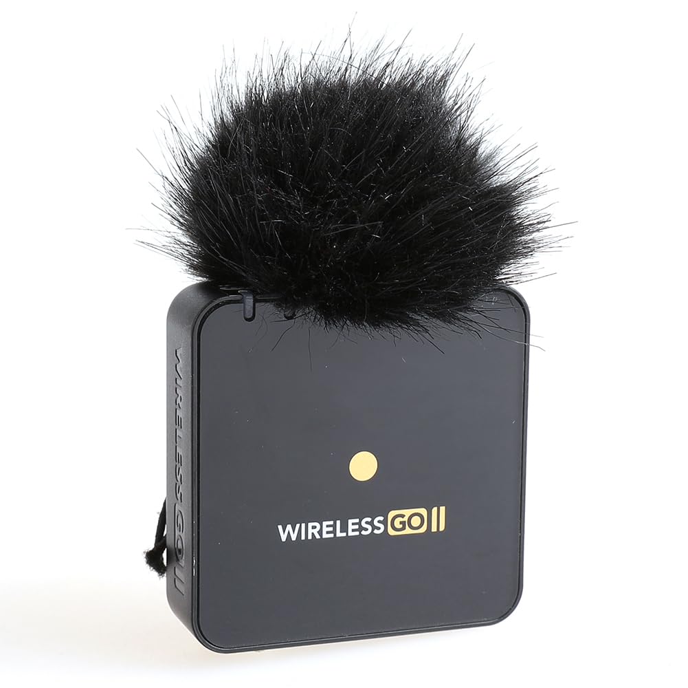 ZRAMO 2x Wind Muff Furry Windscreen Windproof for Wireless Go II Microphone System, WIGOIIS