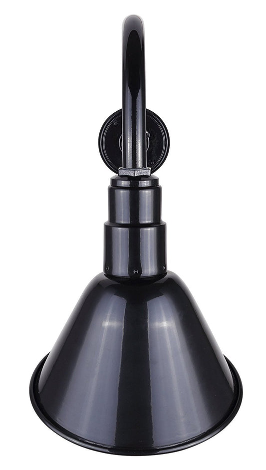 CANARM BL10WACBK Outdoor Aluminum Barn Light , Black , 10 Inch