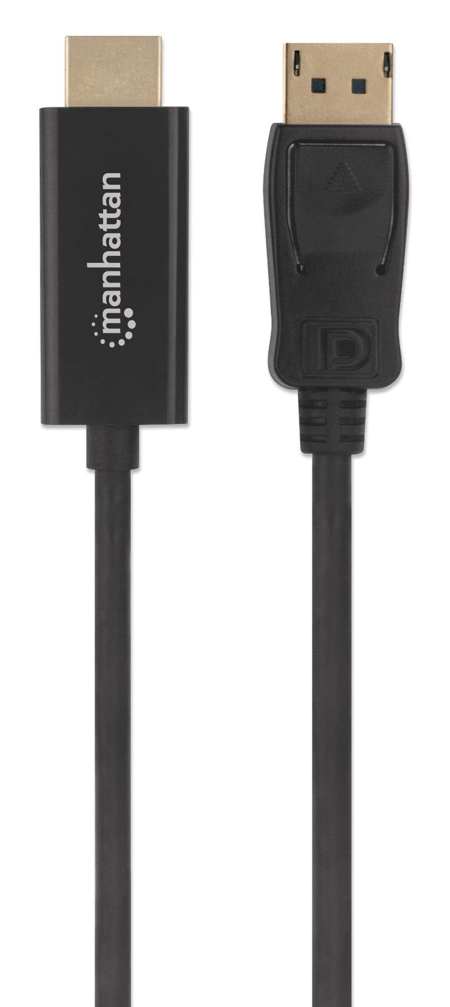 MANHATTAN 4K@60Hz DisplayPort to HDMI Cable 6 Ft Gold Plated Contacts