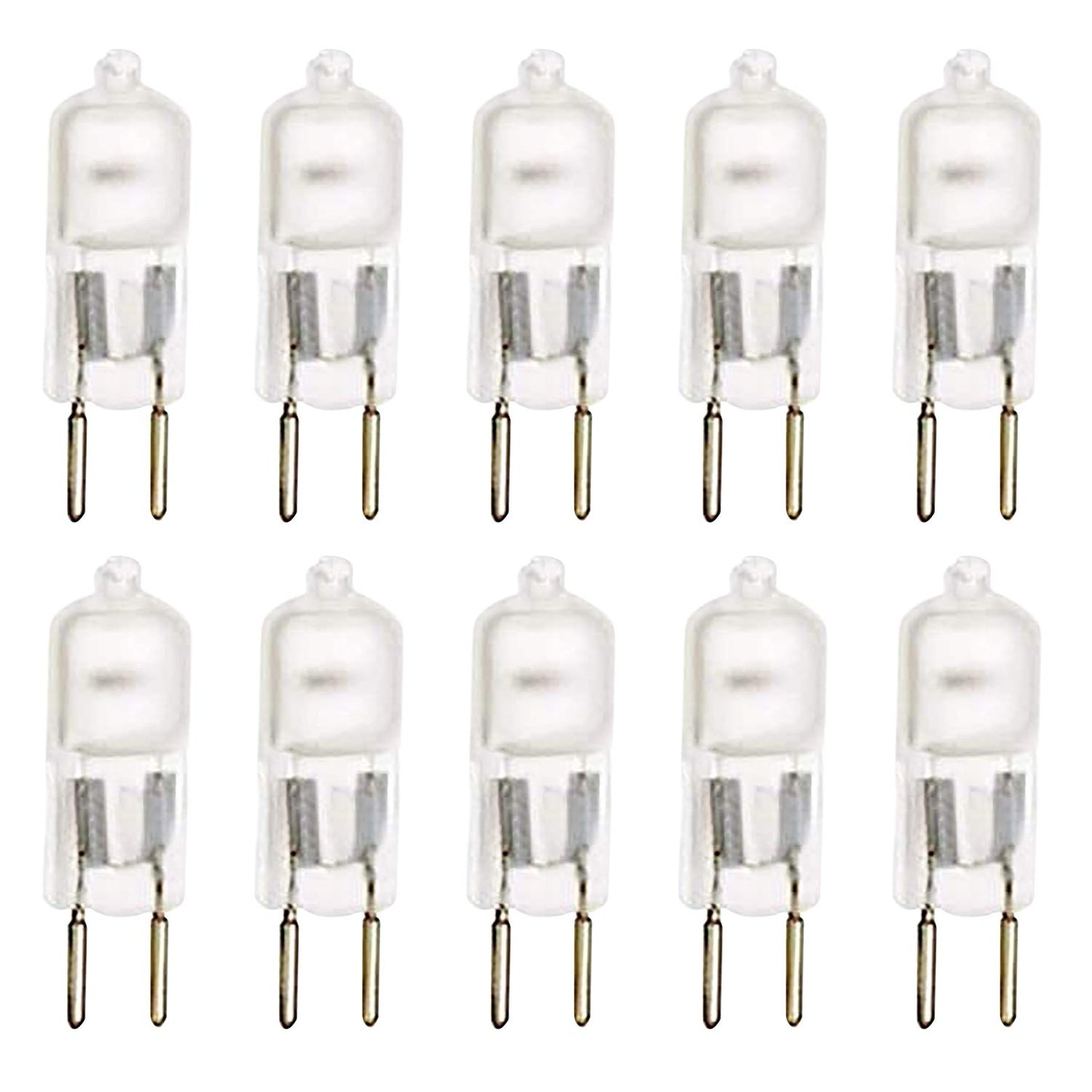 10 Pack Frosted DIMMABLE Halogen T4 Q75/GY6.35/FR/120V GY6.35 JCD 75 Watt 75W 120 Volt Light Bulb Electric Wax Melter Plug In Oil Warmer Aroma Therapy