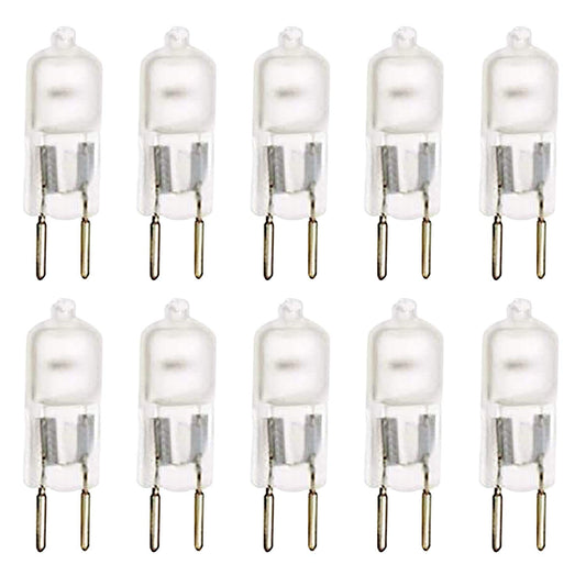 10 Pack Frosted DIMMABLE Halogen T4 Q75/GY6.35/FR/120V GY6.35 JCD 75 Watt 75W 120 Volt Light Bulb Electric Wax Melter Plug In Oil Warmer Aroma Therapy