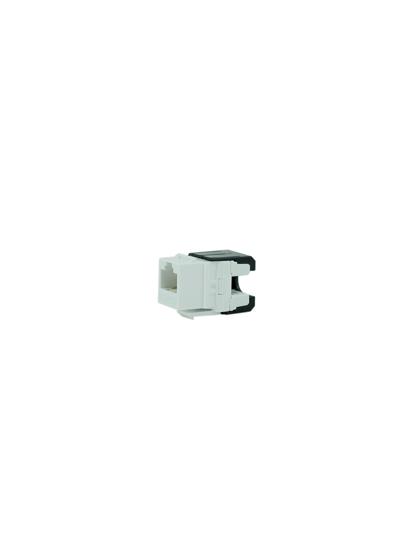Legrand - OnQ Cat 6a Keystone Insert, Quick Connector RJ45 Keystone Jack, RJ45 Inserts Can Be Terminated With Any 110 Punchdown Tool, White, 1 Count